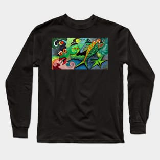 Fish Abstract Long Sleeve T-Shirt